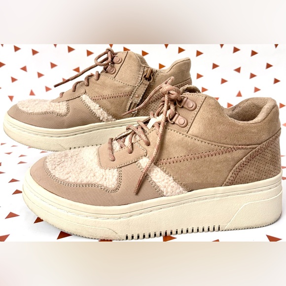 Dr. Scholl's Even Up Shearling Lace-Up inside Zippers Sneaker Booties Lt. Pink 8 - Picture 5 of 10